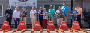 JIT Presents pallet jacks to 6 non-profits in Jamestown NY area